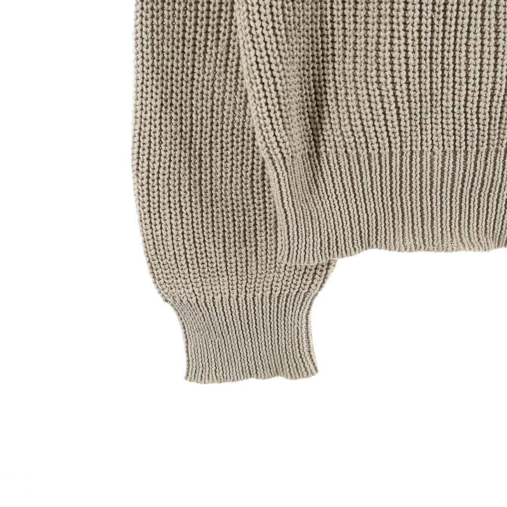 SUPREME(シュプリーム) 18AW ×COMME des GARCONS SHIRT Sweater Tan コムデギャルソンシャツ フロントロゴ ニット セーター ベージュ