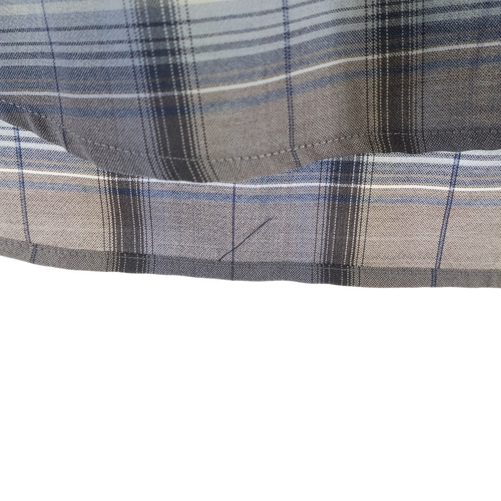 AURALEE(オーラリー) 26SS SUPER LIGHT WOOL CHECK SHIRT スーパーライトウールチェック 長袖シャツ グレー A26SS01LC