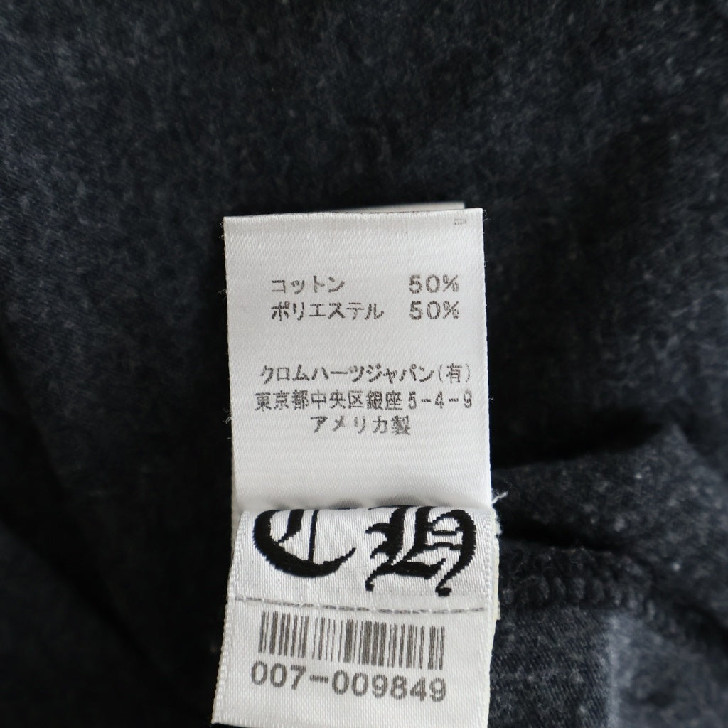 CHROME HEARTS(クロムハーツ) 袖CHクロスプリント長袖カットソー ロンT グレー S