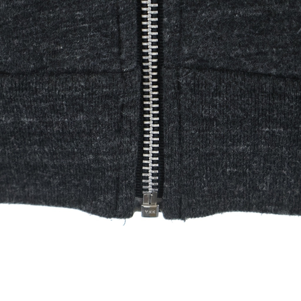 CHROME HEARTS(クロムハーツ) CEMETWRY CROSS ZIP UP HOODIE セメタリークロス ジップアップフーディー パーカー グレー S