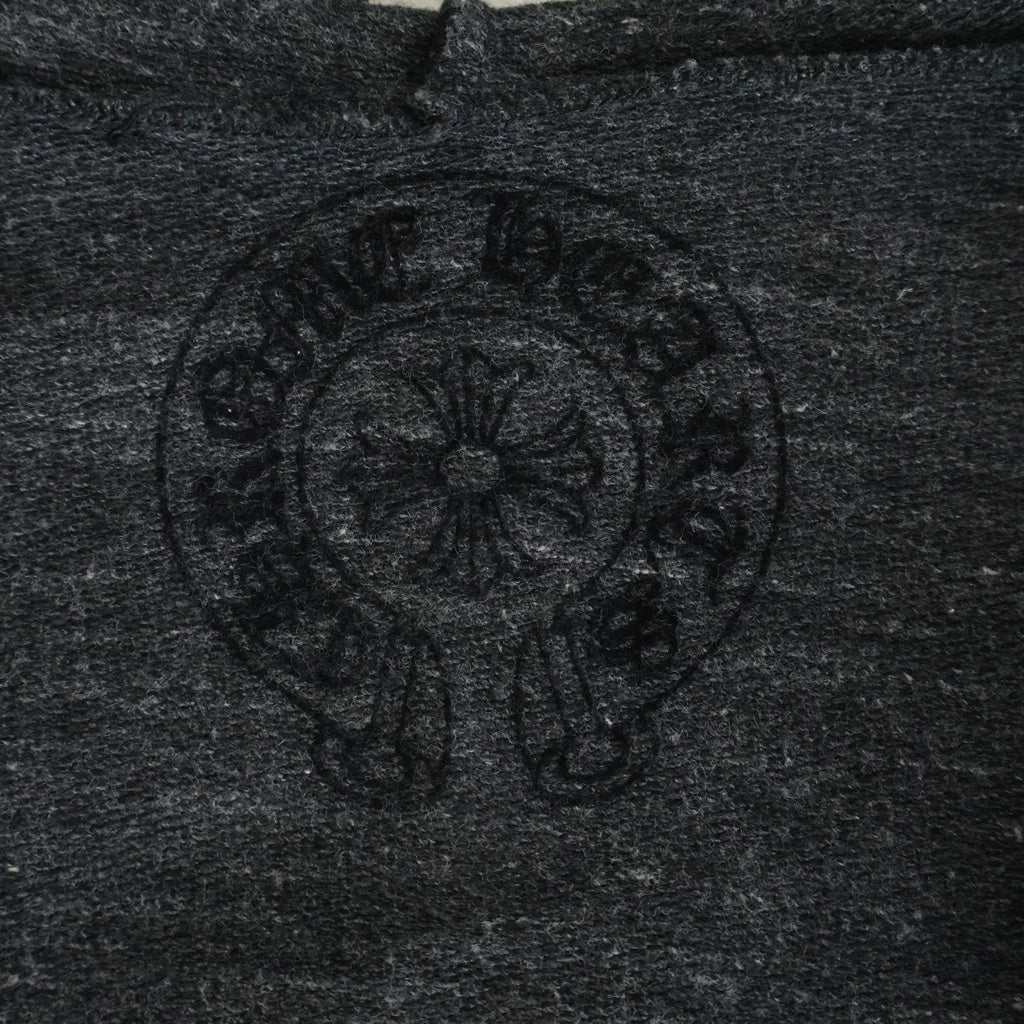 CHROME HEARTS(クロムハーツ) CEMETWRY CROSS ZIP UP HOODIE セメタリークロス ジップアップフーディー パーカー グレー S