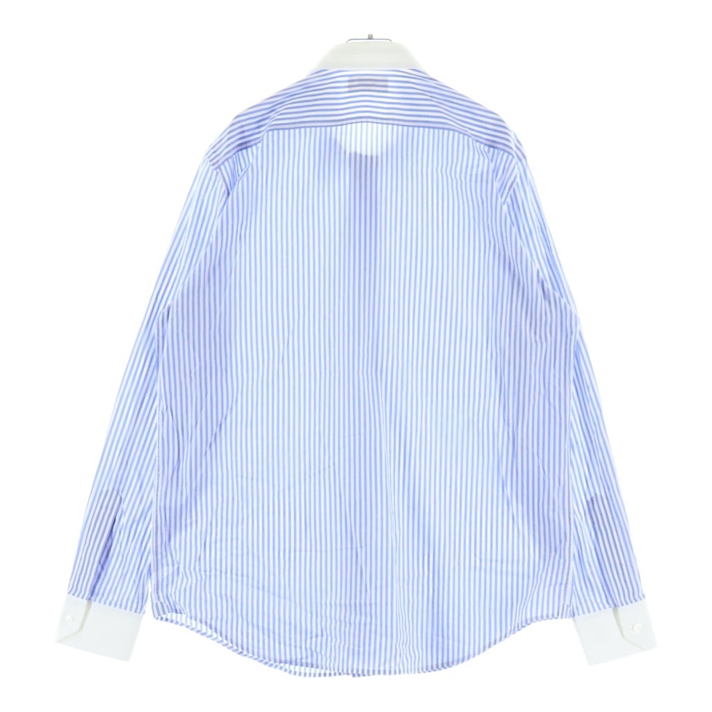 CELINE(セリーヌ) ストライプコットンポプリン 長袖シャツ ブルー RC0BX1389