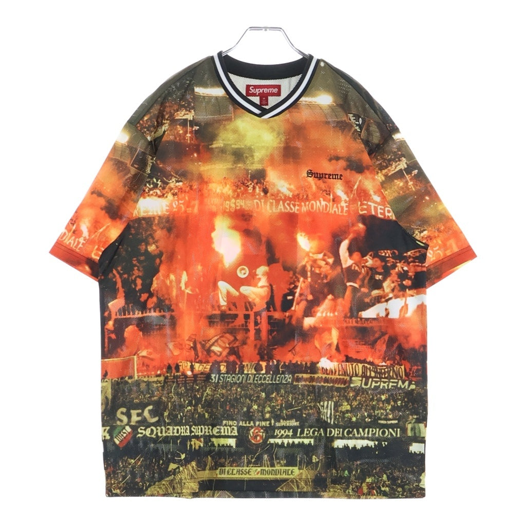 SUPREME(シュプリーム) 25SS Vinci Per Noi Soccer Jersey ヴィンチペルノイ サッカージャージ 半袖ゲームシャツ オレンジ M