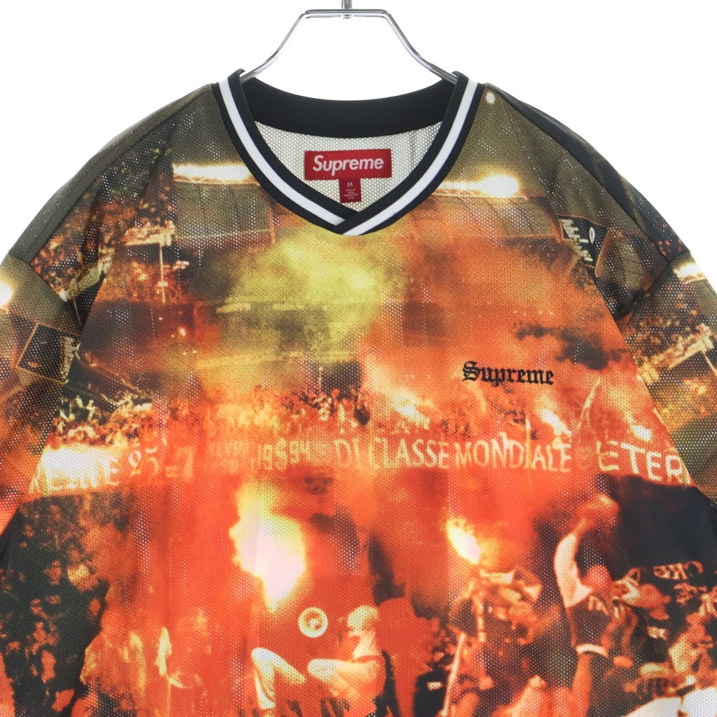 SUPREME(シュプリーム) 25SS Vinci Per Noi Soccer Jersey ヴィンチペルノイ サッカージャージ 半袖ゲームシャツ オレンジ M
