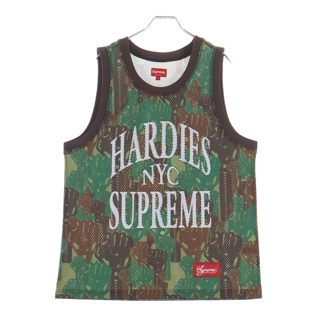 SUPREME(シュプリーム) 23SS Hardies Camo Basketball Jersey ラインストーン メッシュ タンクトップ グリーン