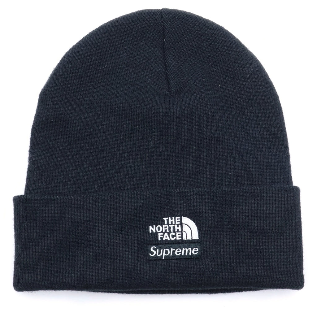SUPREME(シュプリーム) 24AW × North Face Beanie ノースフェイス 刺繍デザイン ビーニー ニット帽 ブラック