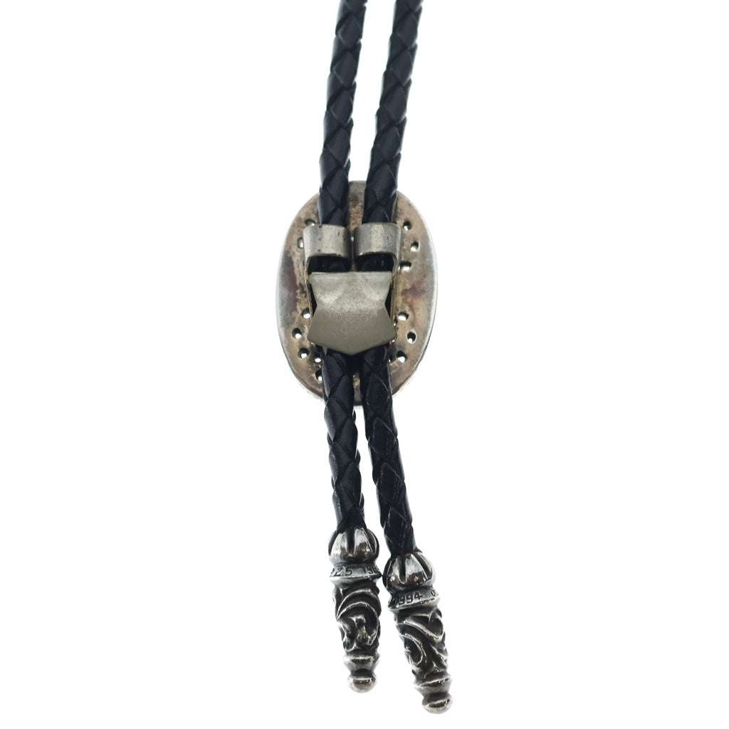 CHROME HEARTS(クロムハーツ) BOLOTIE OVALTINY タイニークラシックオーバルクロス ループタイ シルバー/ブラック BCA209