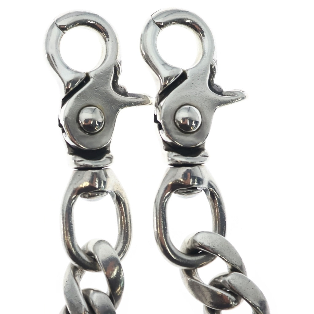 CHROME HEARTS(クロムハーツ) CLASSIC SHORT-T/ 2クリップショートクラシック ウォレットチェーン シルバー BCA068
