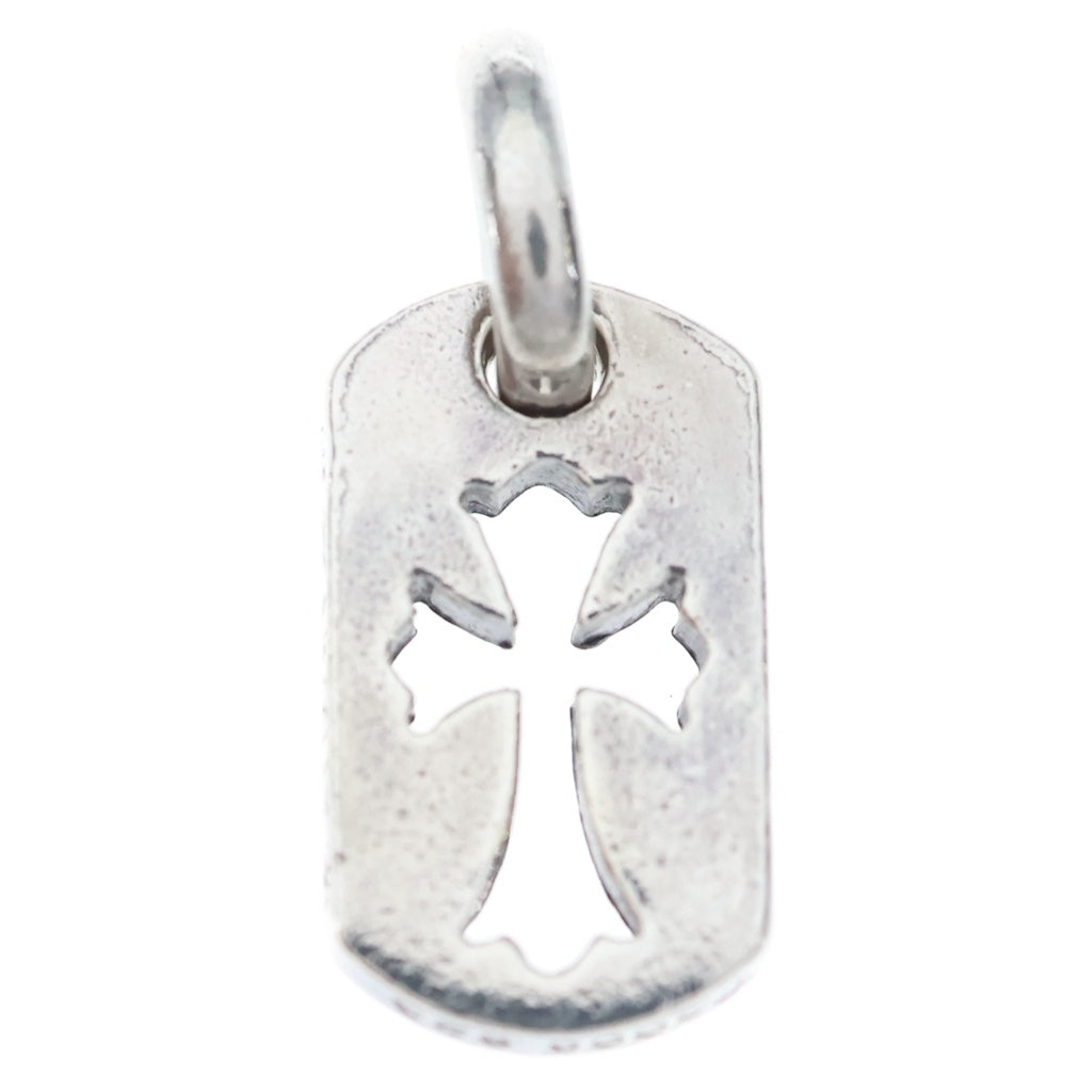 CHROME HEARTS(クロムハーツ) DT TNY CO CRS タイニーカットアウトクロスドッグタグ チャーム ペンダントトップ シルバー BCA252