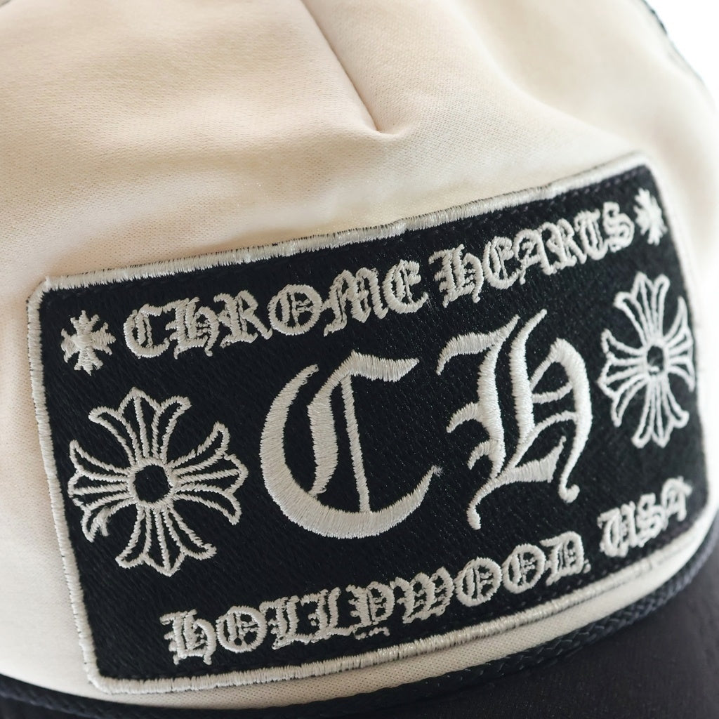 CHROME HEARTS(クロムハーツ) TRUCKER CAP トラッカー メッシュキャップ 帽子 ホワイト/ブラック