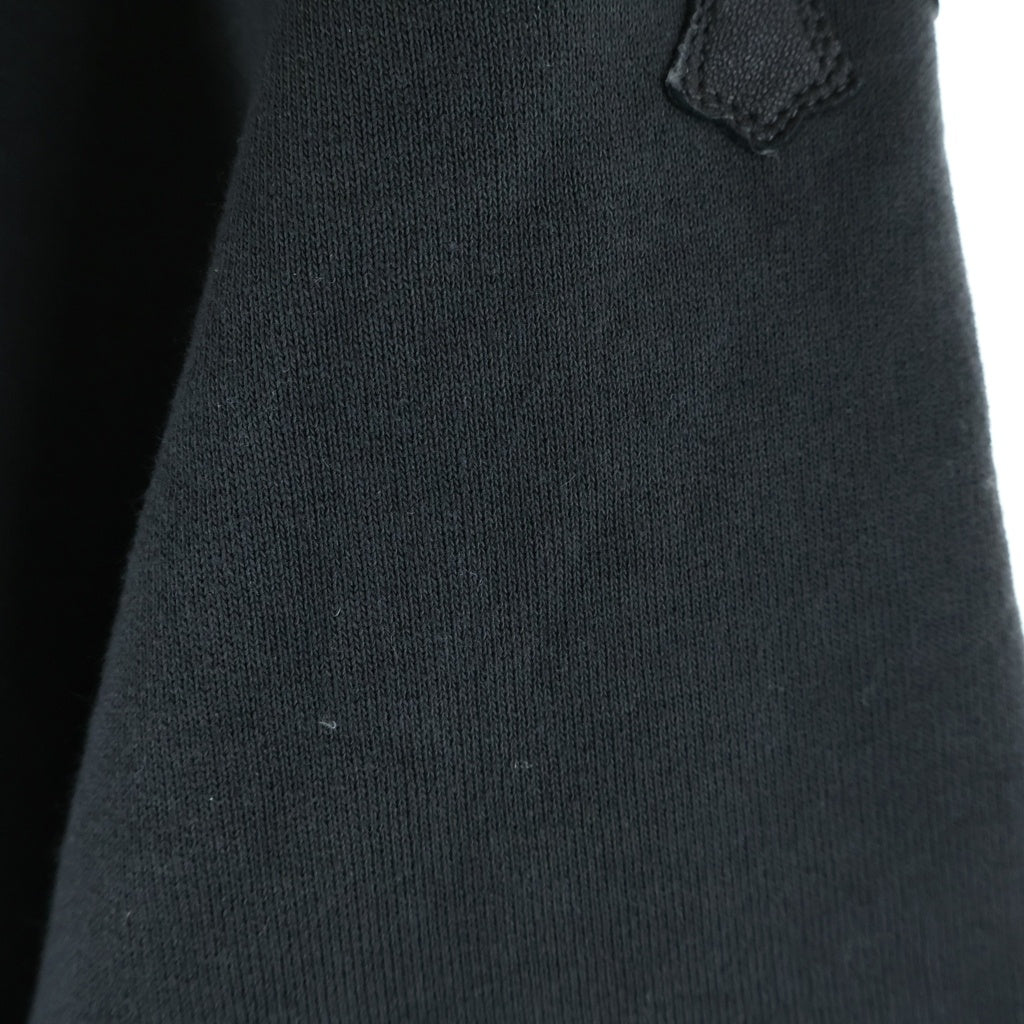 CHROME HEARTS(クロムハーツ) Y NOT SWTSHRT GYN U PAPER JAM クロスパッチ付き クルーネックスウェット ブラック