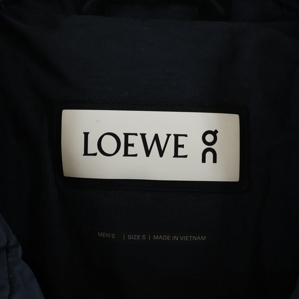 LOEWE(ロエベ) タイダイ テクニカルシェル フーデッドパファーベストジャケット ブラック H929Y02W21