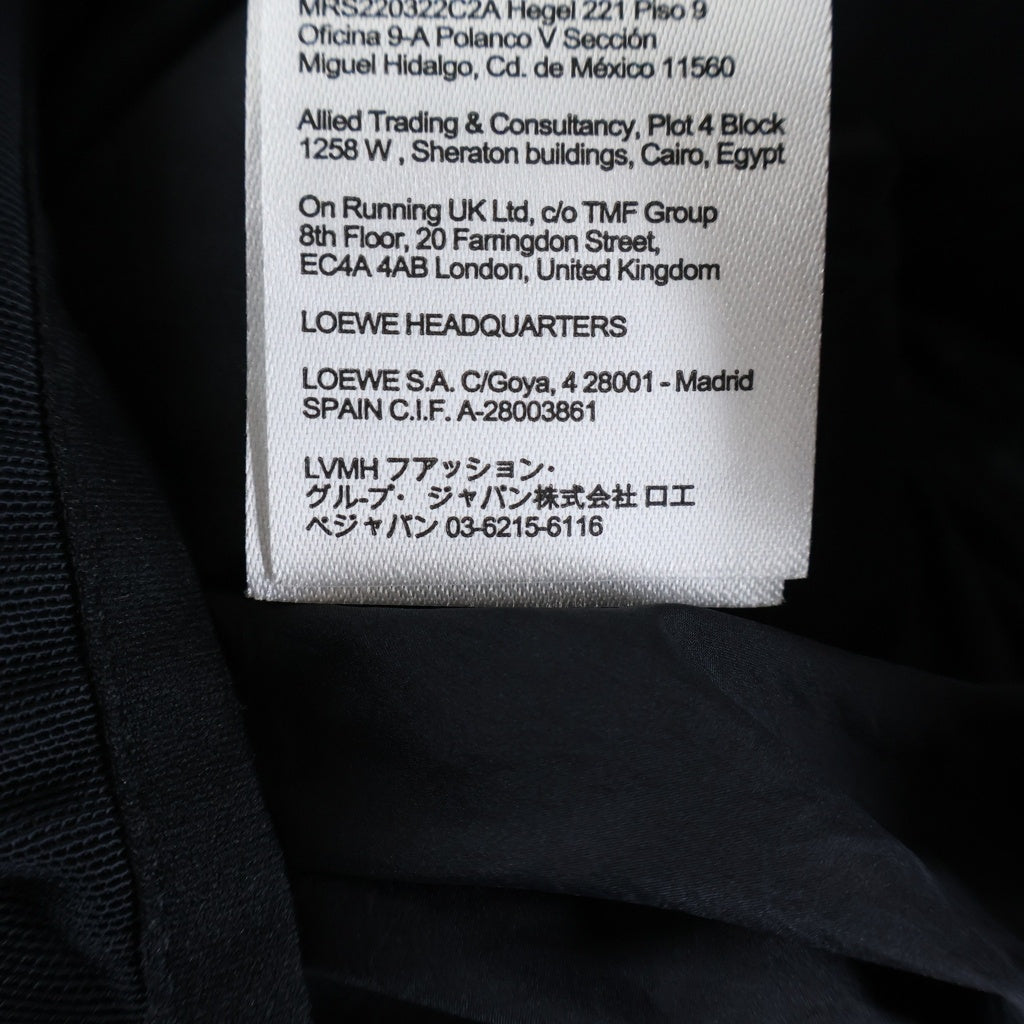 LOEWE(ロエベ) タイダイ テクニカルシェル フーデッドパファーベストジャケット ブラック H929Y02W21