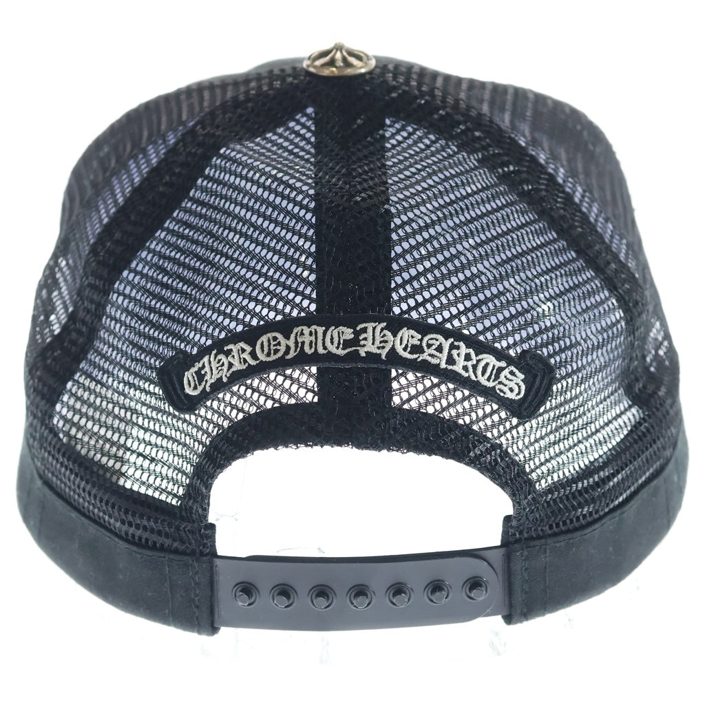 CHROME HEARTS(クロムハーツ) TRUCKER CAP CHロゴ メッシュ 5パネル トラッカーキャップ 帽子 ブラック