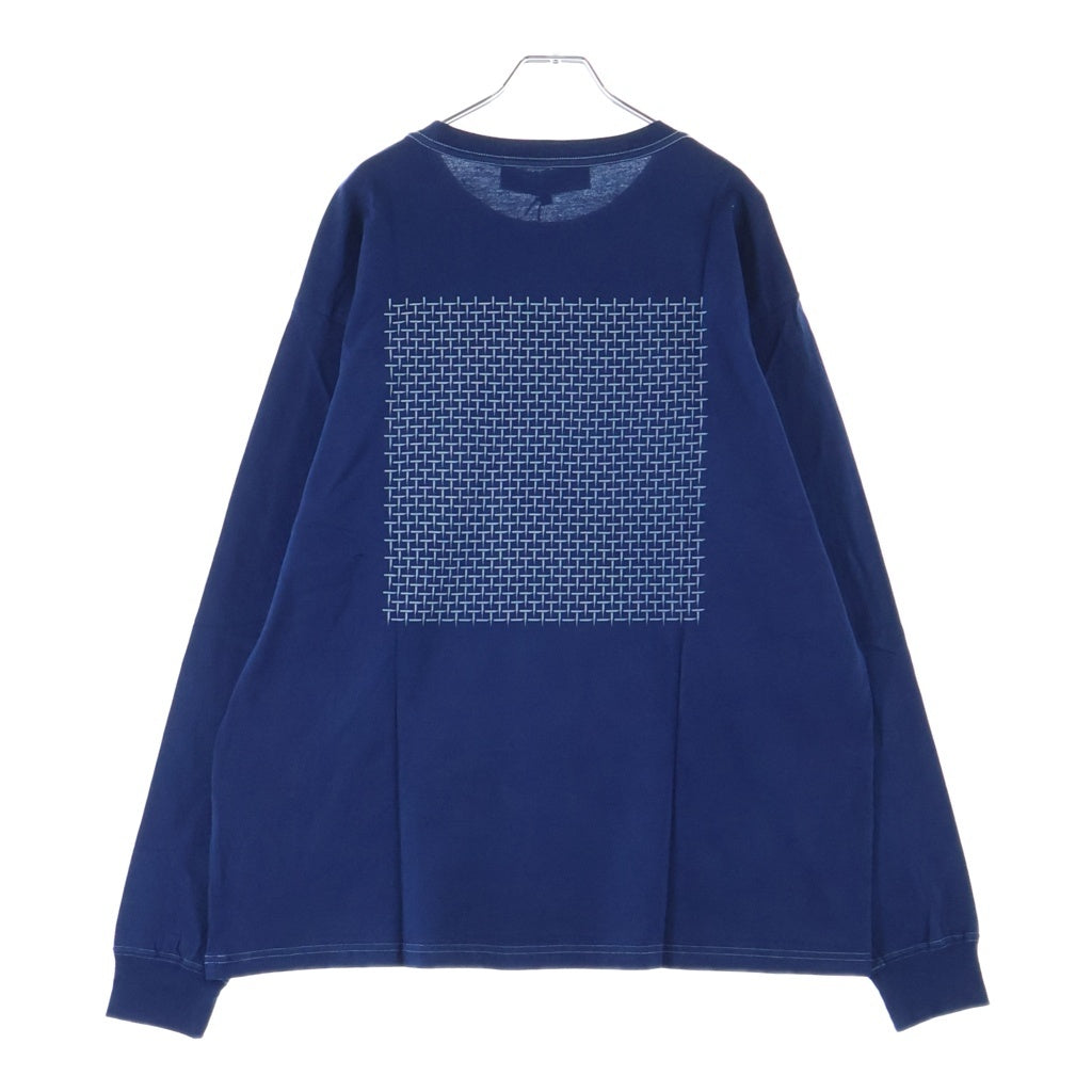 KITH(キス) 24SS Aizome Vintage L/S Tee 藍染ヴィンテージ 長袖Tシャツ カットソー ブルー 24-070-060-0000-2-0