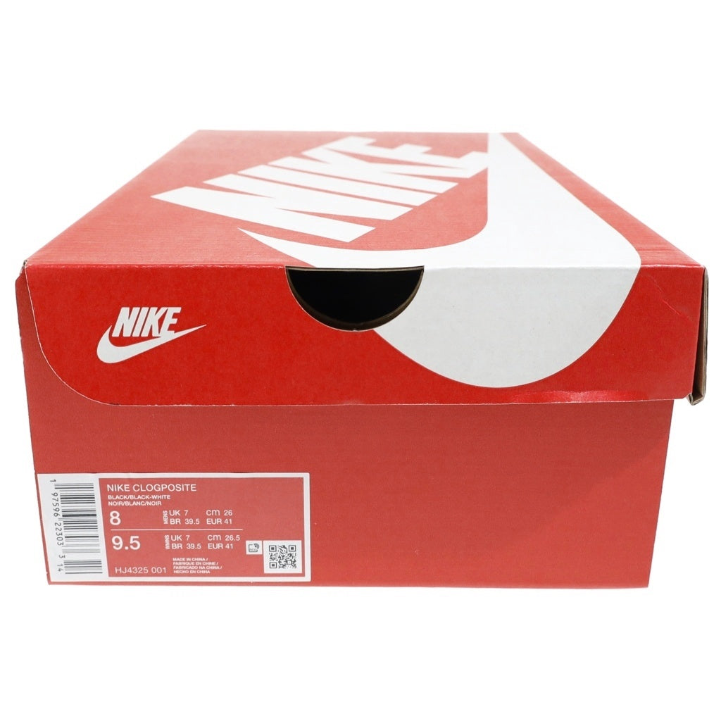 NIKE(ナイキ) Clogposite Black and Metallic Silver クロッグポジット ブラックアンドメタリックシルバー ミュールサンダル スリッポン ブラック US8/26cm HJ4325-001