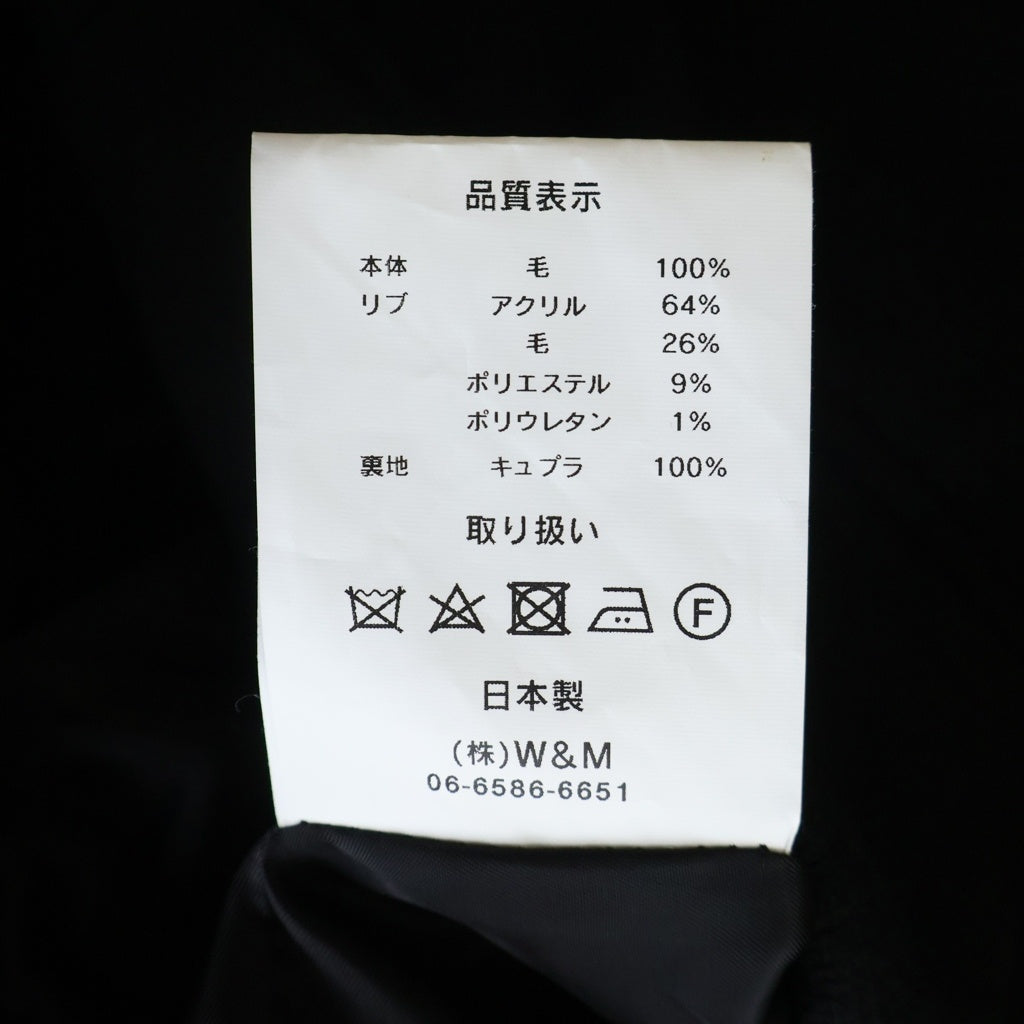 VOAAOV(ヴォアーブ) OVERSIZE WOOL BOMBER JACKET オーバーサイズボンバージャケット ブラック V0BZ-K101