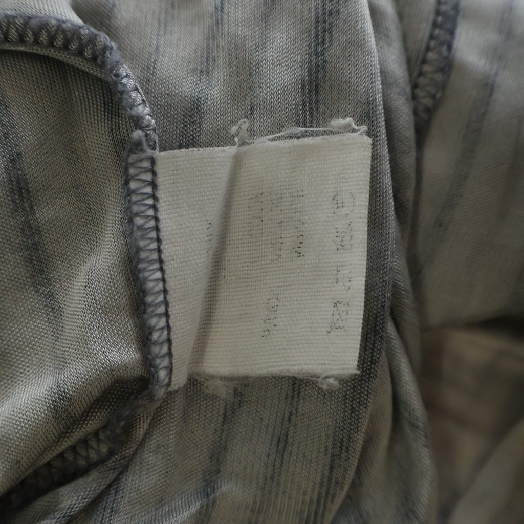 Maison Margiela(メゾンマルジェラ) 96SS アーティザナル 転写プリント フロントホック 長袖シャツ グレー