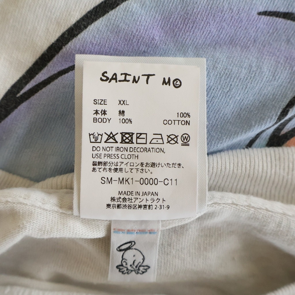 SAINT MICHAEL(セントマイケル) 26AW ANGEL BTY エンジェル ベティー クルーネック カットソー 半袖Tシャツ ホワイト SM-MK1-0000-C11