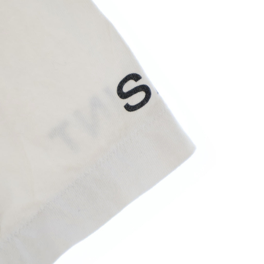SAINT MICHAEL(セントマイケル) 26AW ×THE DEVIL WEARS PRADA プラダを着た悪魔 ロゴデザイン クルーネック カットソー 半袖Tシャツ ホワイト SM-MK1ー0000-K01