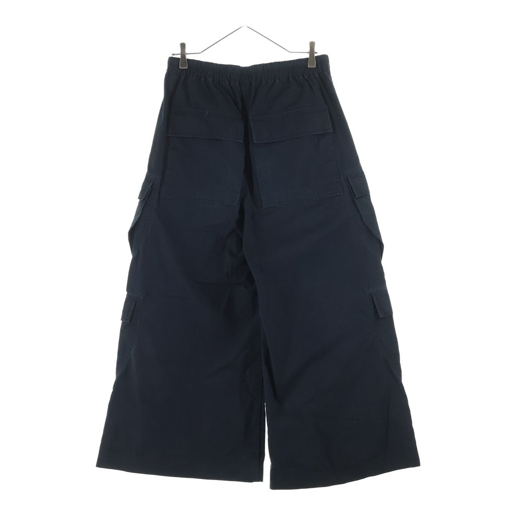 Rick Owens(リックオウエンス) CARGO BELAS WIDE PANTS カーゴベラ ドローストリング ワイドパンツ ブラック RU01C4399-TE