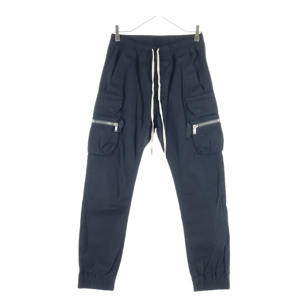 Rick Owens(リックオウエンス) 22AW MASTODON CARGO マストドン ドローストリング カーゴパンツ ブラック RU02B2396-TE