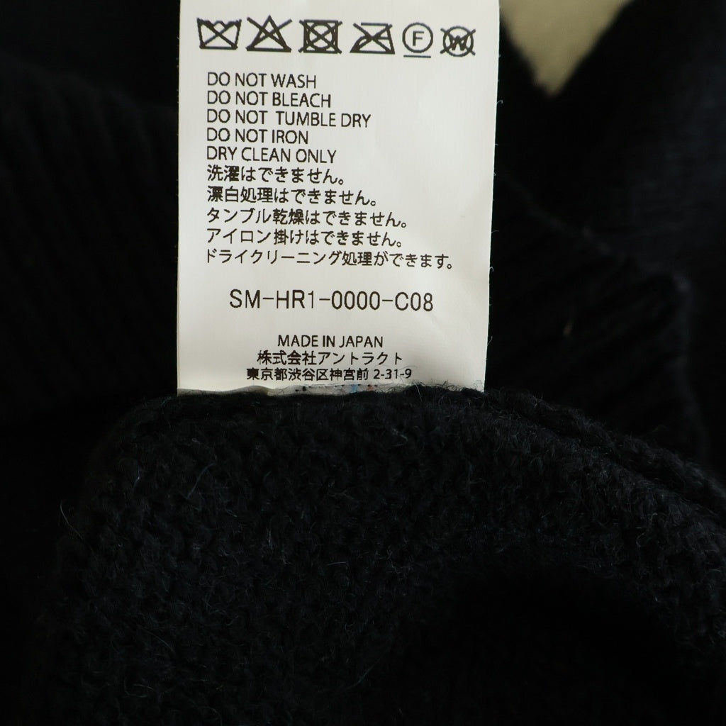 SAINT MICHAEL(セントマイケル) KLF CREW NEECK KNIT ロゴデザイン クルーネック ニット セーター ブラック SM-HR1-0000-C08