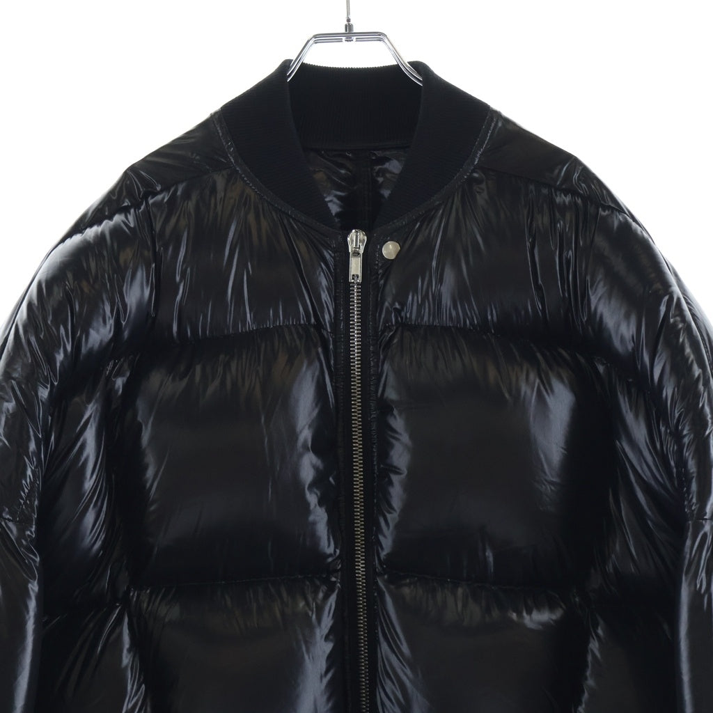 Rick Owens(リックオウエンス) 24AW FLIGHT DOWN JACKET フライト ジップアップ ダウンジャケット ブラック RU02D6788-NLD3