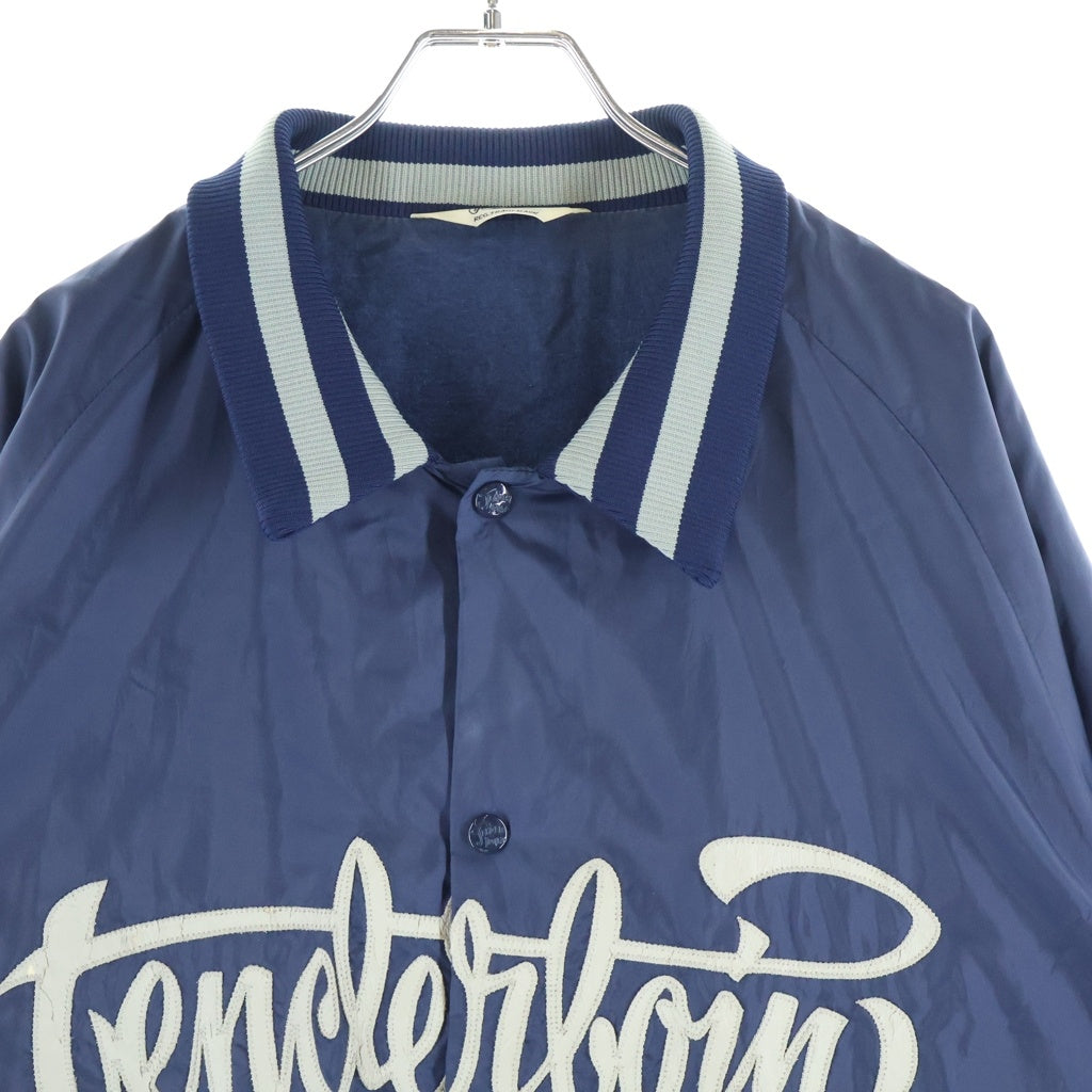 TENDERLOIN(テンダーロイン) 16AW NYLON RIB JACKET フロントロゴナイロンリブジャケット ネイビー