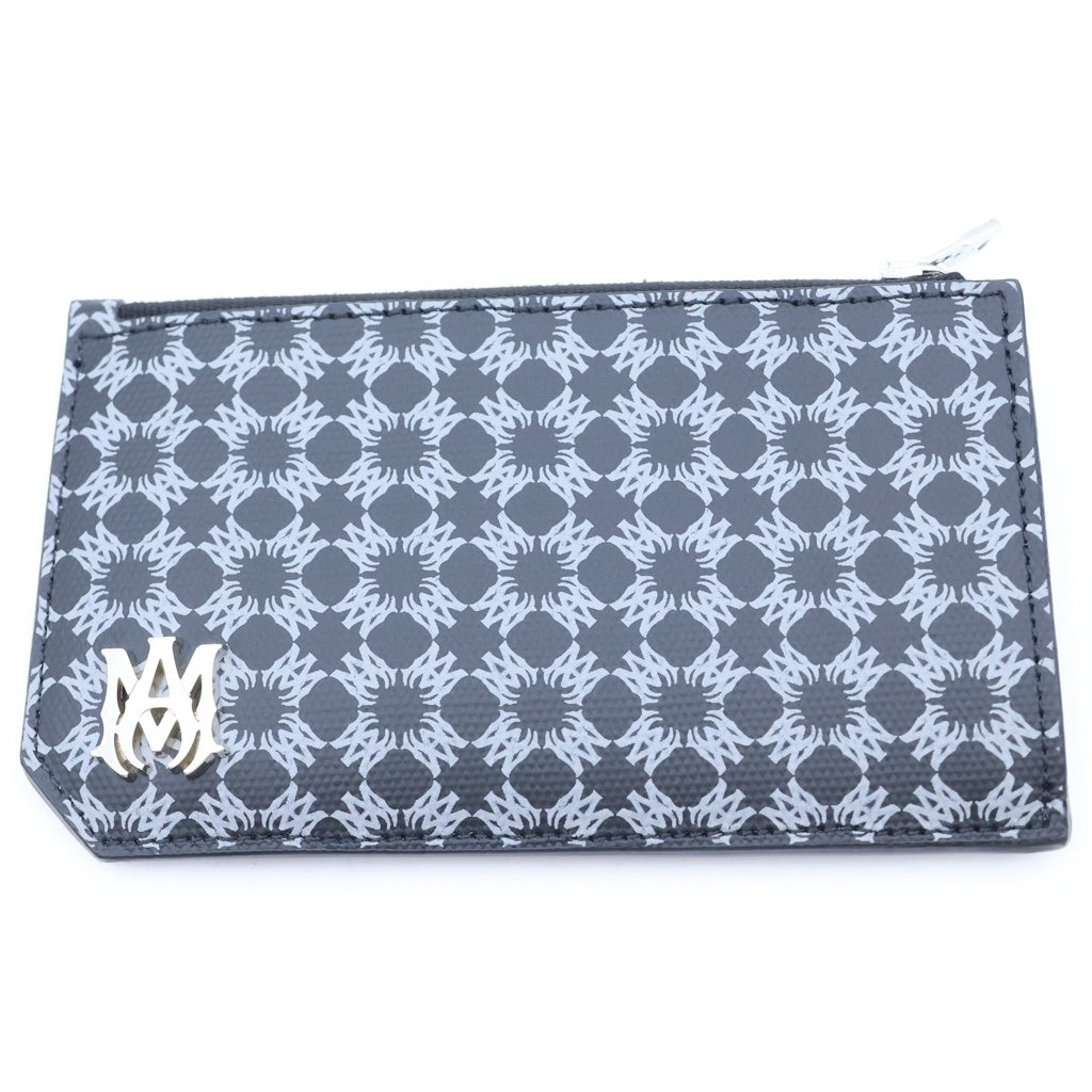 AMIRI(アミリ) ZIP WALLET MAクワッド モノグラム ジップ ウォレット 財布 ブラック SMRLTH0