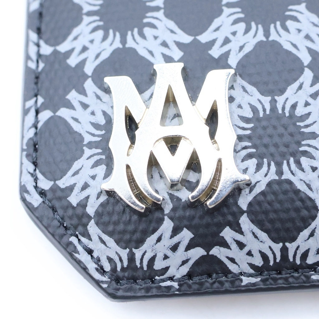 AMIRI(アミリ) ZIP WALLET MAクワッド モノグラム ジップ ウォレット 財布 ブラック SMRLTH0