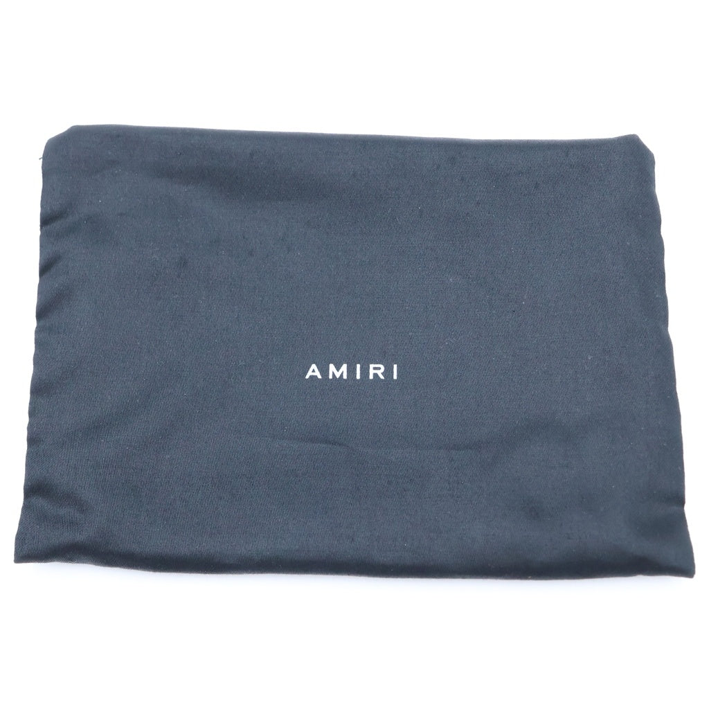 AMIRI(アミリ) ZIP WALLET MAクワッド モノグラム ジップ ウォレット 財布 ブラック SMRLTH0