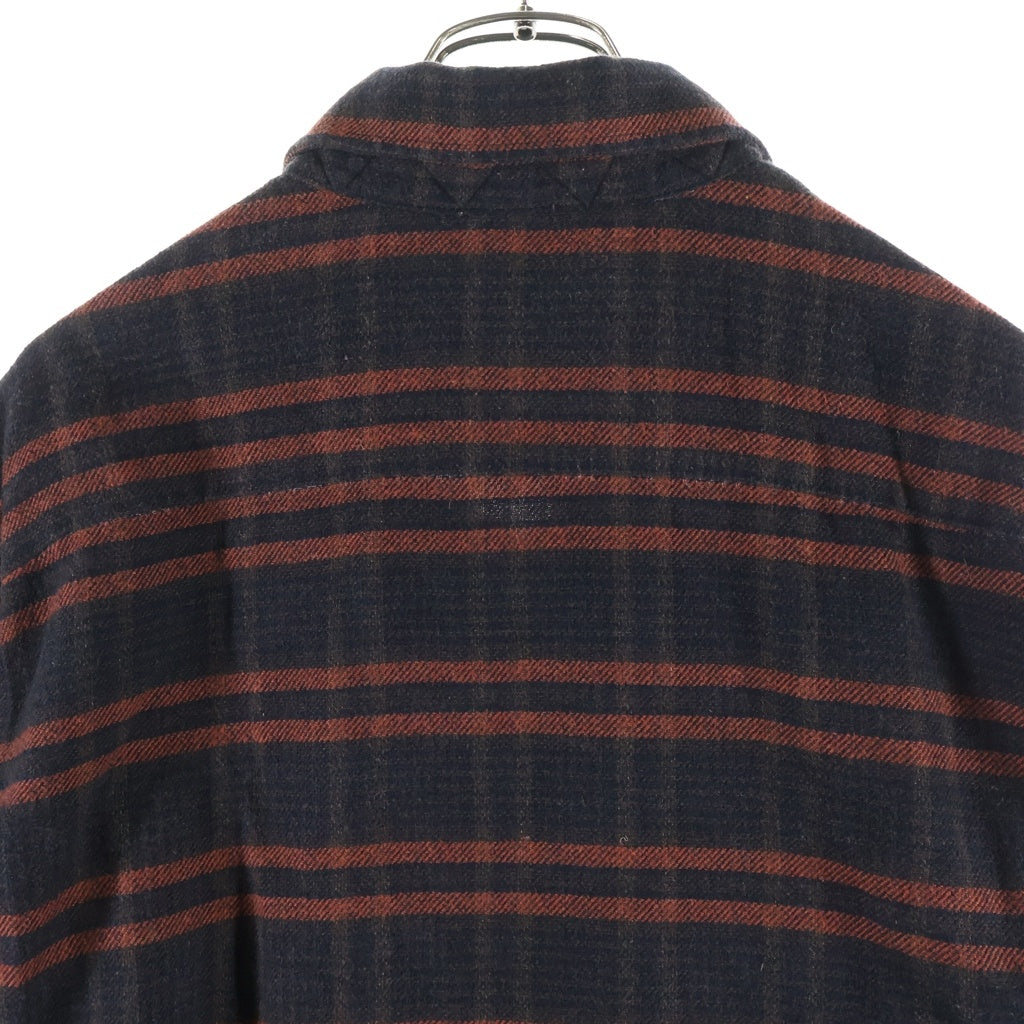 OUR LEGACY(アワーレガシー) ×STUSSY Work Shop Check Shirt ステューシー ワークショップチェック 長袖シャツ レッド/ブラウン
