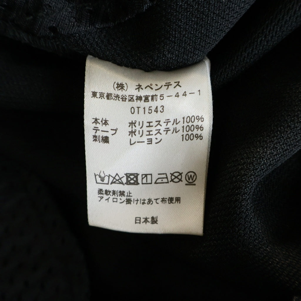 Needles(ニードルス) ×STUDIOUS ステュディオス別注 ドローストリング トラックパンツ ブラック OT1543