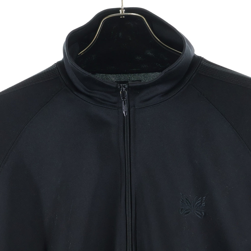 Needles(ニードルス) ×STUDIOUS ステュディオス別注 ロゴデザイン ジップアップ トラックジャケット ブラック OT1538