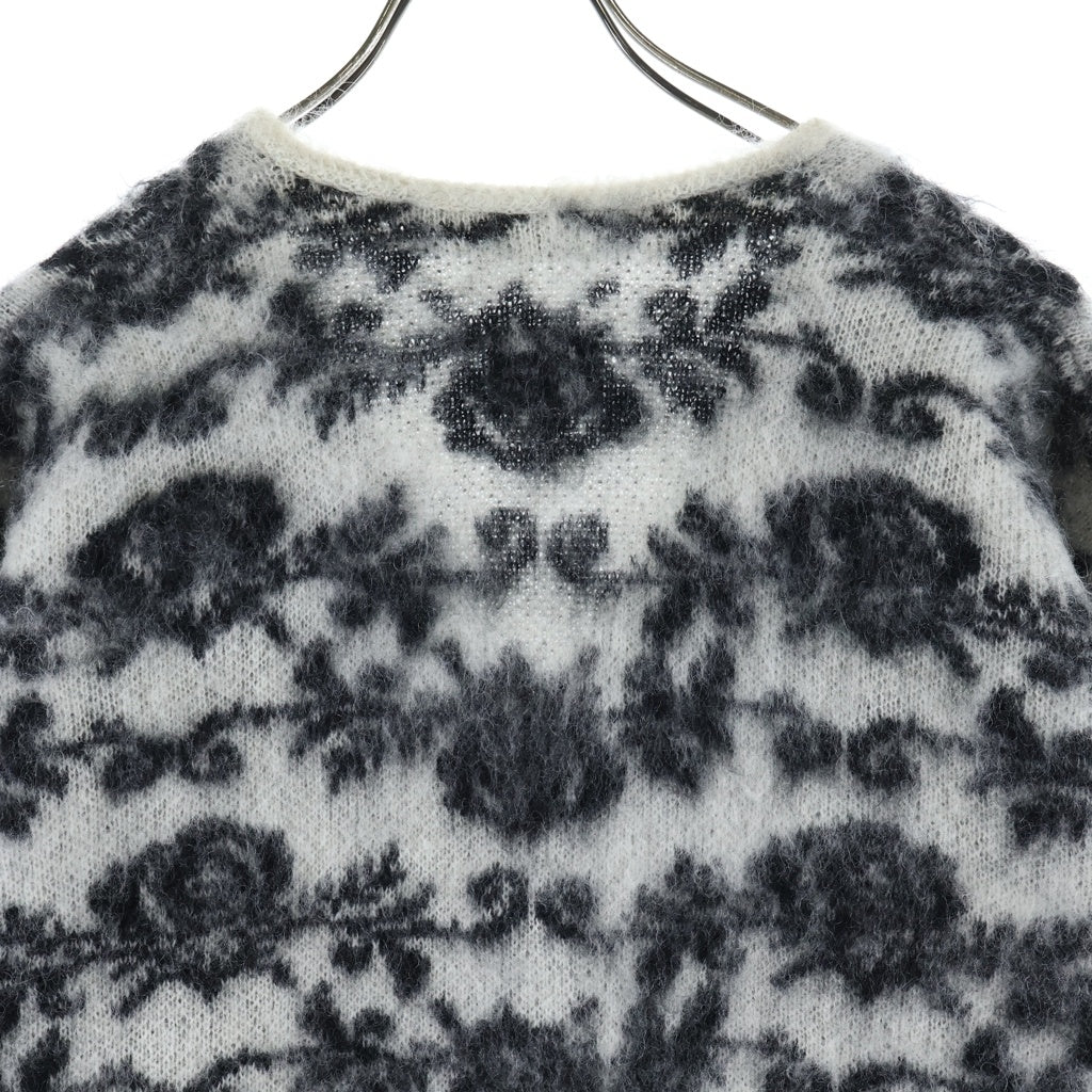 Needles(ニードルス) MOHAIR CARDIGAN モヘア 総柄 ニット カーディガン ホワイト PU312