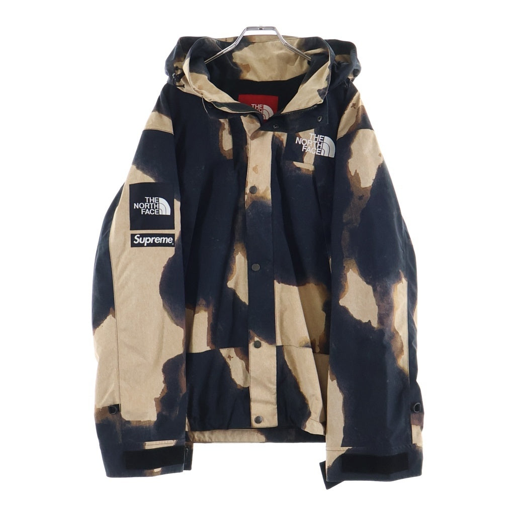 SUPREME(シュプリーム) 21AW ×THE NORTH FACE Bleached Denim Print Mountain Jacket ×ザノースフェイス ブリーチドデニムプリントマウンテンジャケット ブラウン/ブラック NP521001