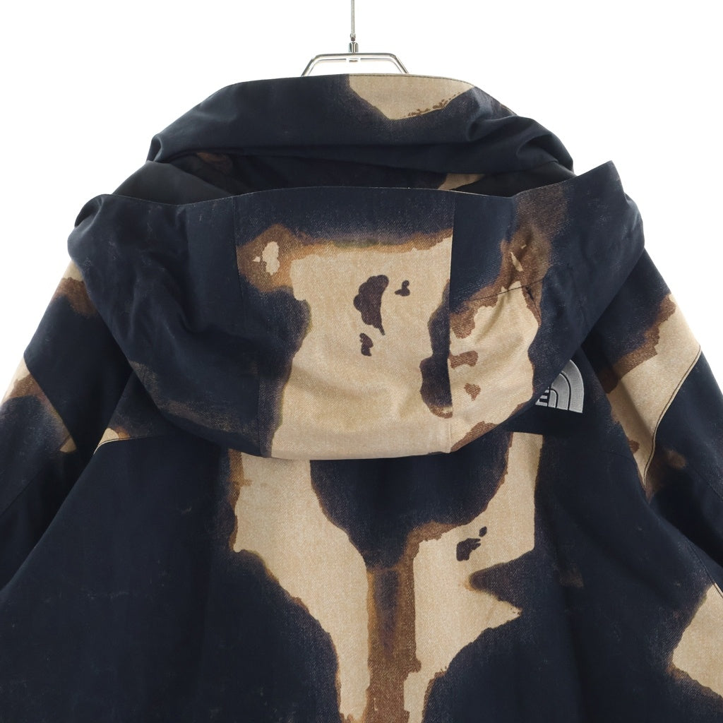 SUPREME(シュプリーム) 21AW ×THE NORTH FACE Bleached Denim Print Mountain Jacket ×ザノースフェイス ブリーチドデニムプリントマウンテンジャケット ブラウン/ブラック NP521001