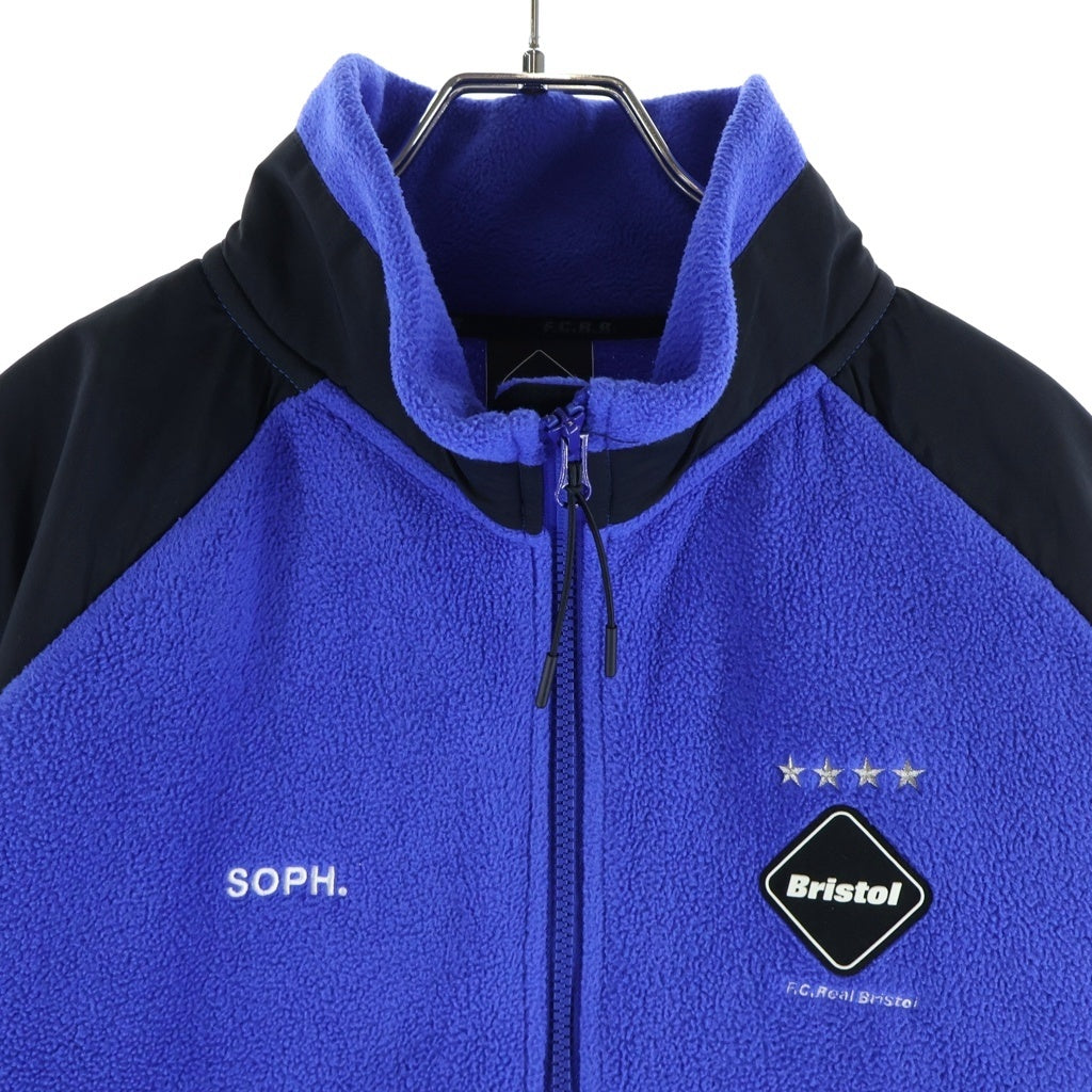 F.C.R.B./F.C.Real Bristol/FCRB(エフシーアールビー/エフシーレアルブリストル) POLARTEC FLEECE STAND COLLAR BLOUSON ポーラテックフリーススタンドカラーブルゾン ブラックブルー FCRB-189032