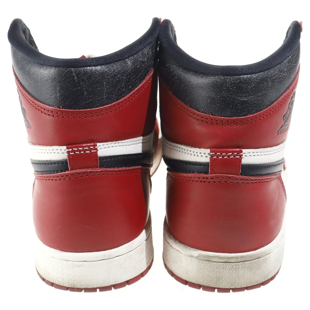 NIKE(ナイキ) AIR JORDAN1 HIGH OG LOST & FOUND CHICAGO エアジョーダン1 ロスト アンド ファウンド シカゴ ハイカットスニーカー ホワイト/レッド US9/27cm DZ5485-612