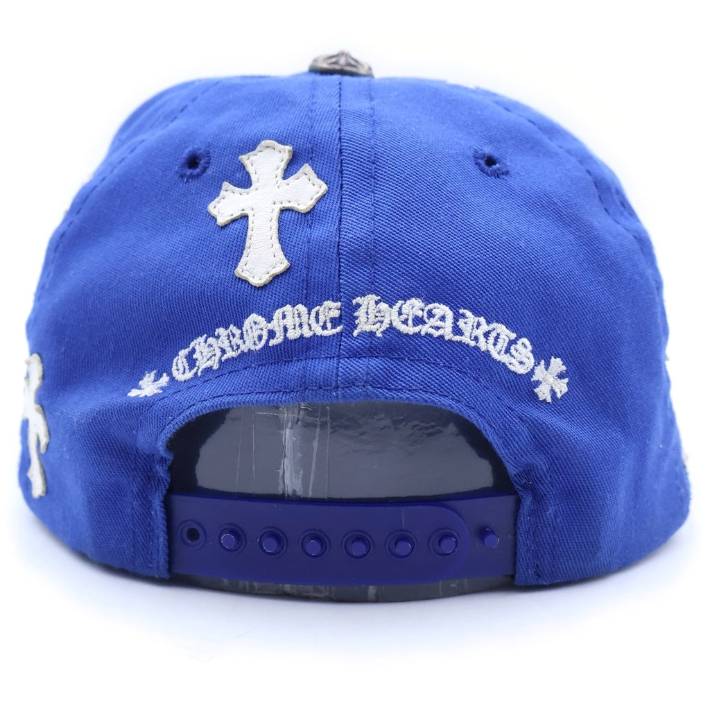 CHROME HEARTS(クロムハーツ) TRUCKER CAP クロスパッチ CH刺繍 トラッカーキャップ 帽子 ブルー