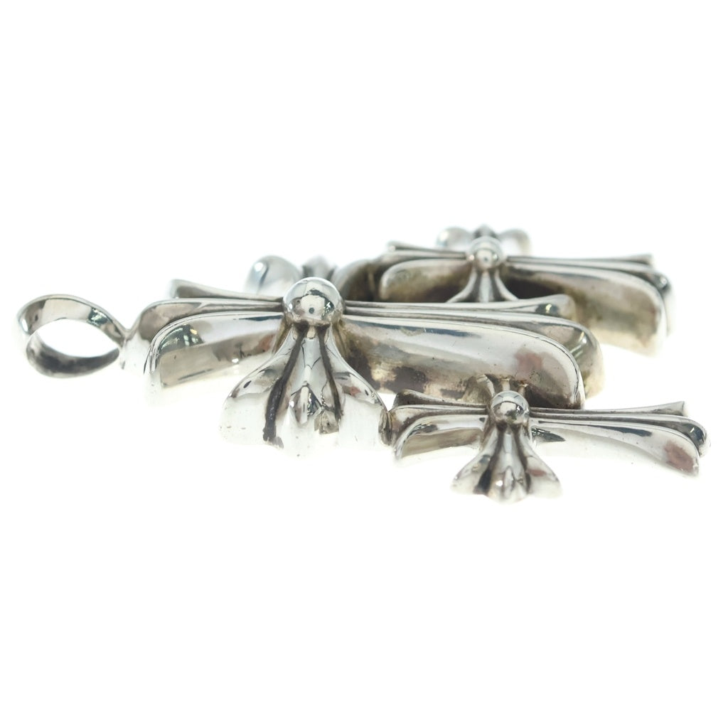 CHROME HEARTS(クロムハーツ) 3 CH CRS SML トリプルCHクロス スモール ペンダントトップ シルバー BCA201