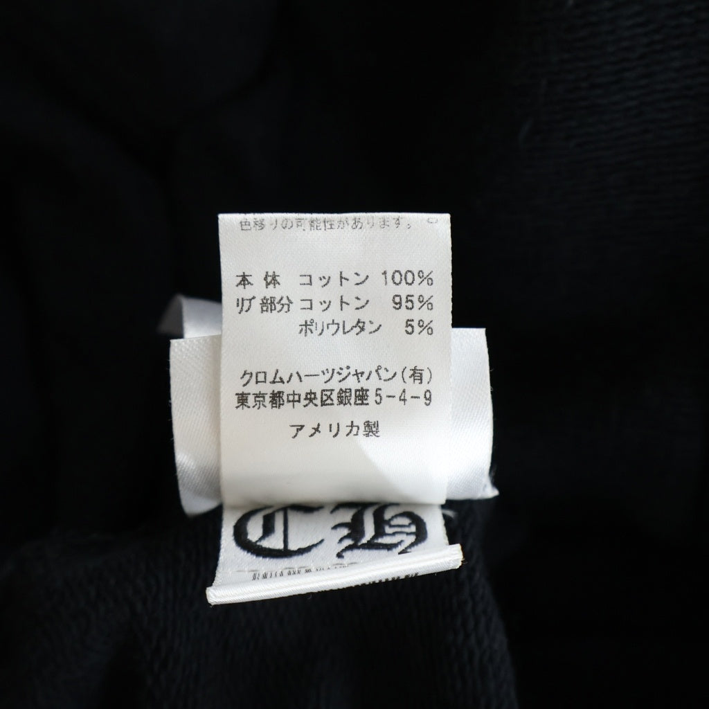 CHROME HEARTS(クロムハーツ) SWTSHRT HD ZIP CHプラス総柄 バックホースプリント ジップアップパーカー ブラック