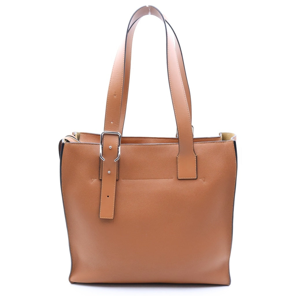 LOEWE(ロエベ) バックルジッパー アナグラム トートバッグ ブラウン レディース