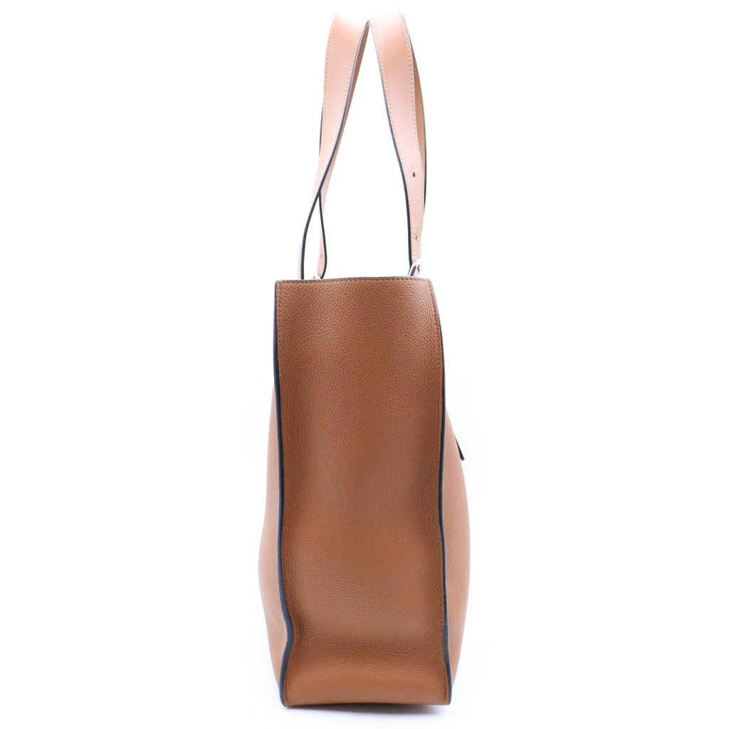 LOEWE(ロエベ) バックルジッパー アナグラム トートバッグ ブラウン レディース
