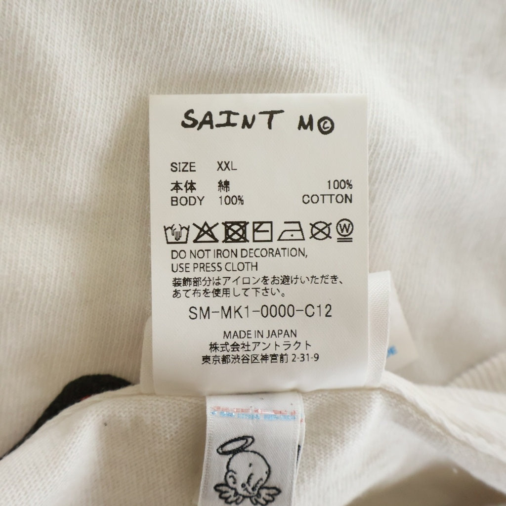 SAINT MICHAEL(セントマイケル) 26AW ×Betty Boop S/S Tee ×ベティブープ グラフィックプリント半袖Tシャツ カットソー ホワイト SM-MK1-0000-C12