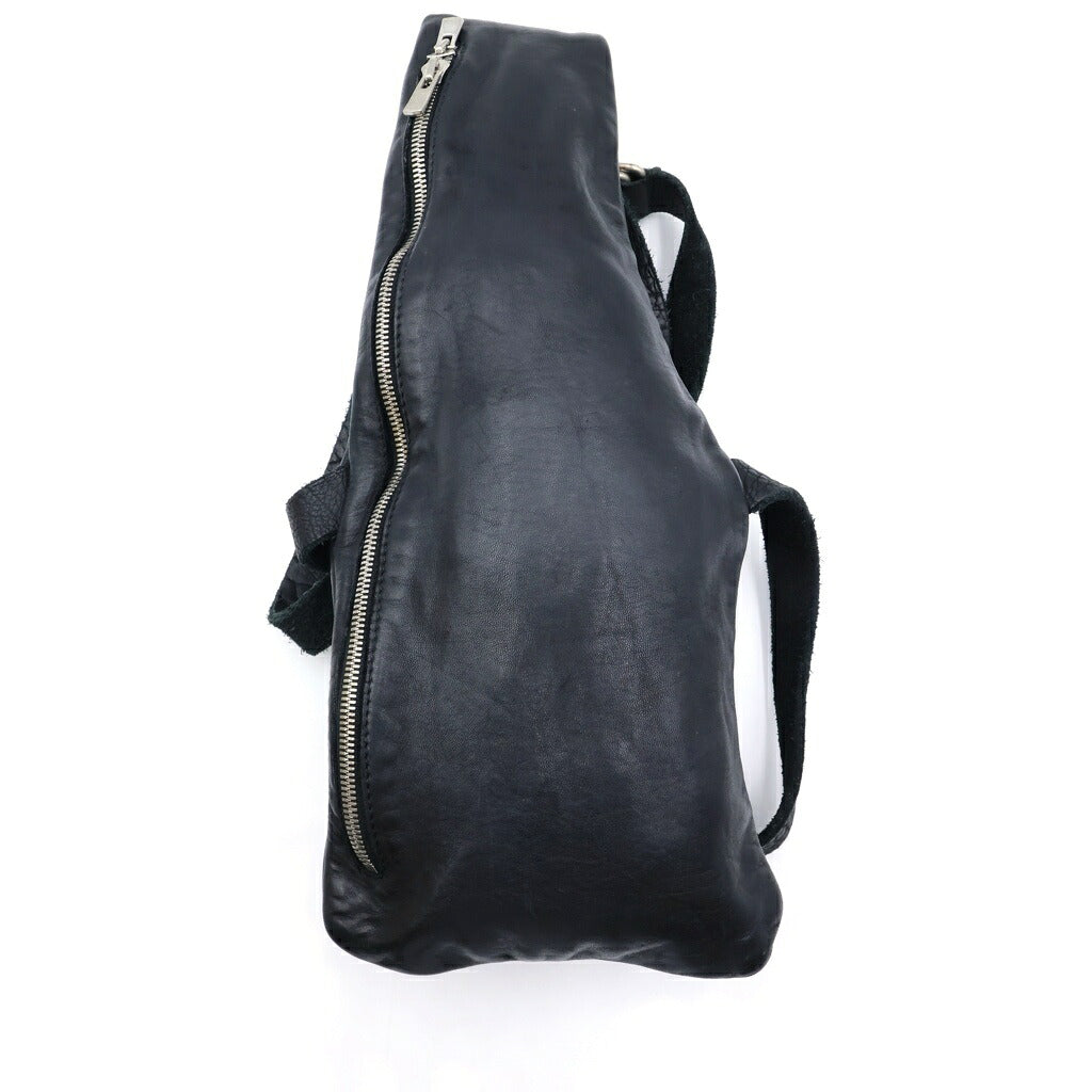 GUIDI(グイディ) Q30 WEARABLE SHOULDER BAG ウェアー エーブル レザーショルダーバック ブラック