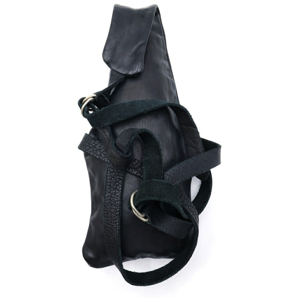 GUIDI(グイディ) Q30 WEARABLE SHOULDER BAG ウェアー エーブル レザーショルダーバック ブラック