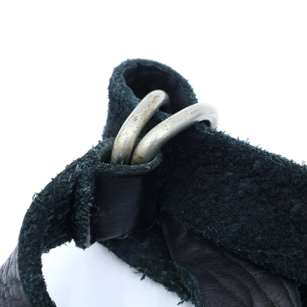 GUIDI(グイディ) Q30 WEARABLE SHOULDER BAG ウェアー エーブル レザーショルダーバック ブラック