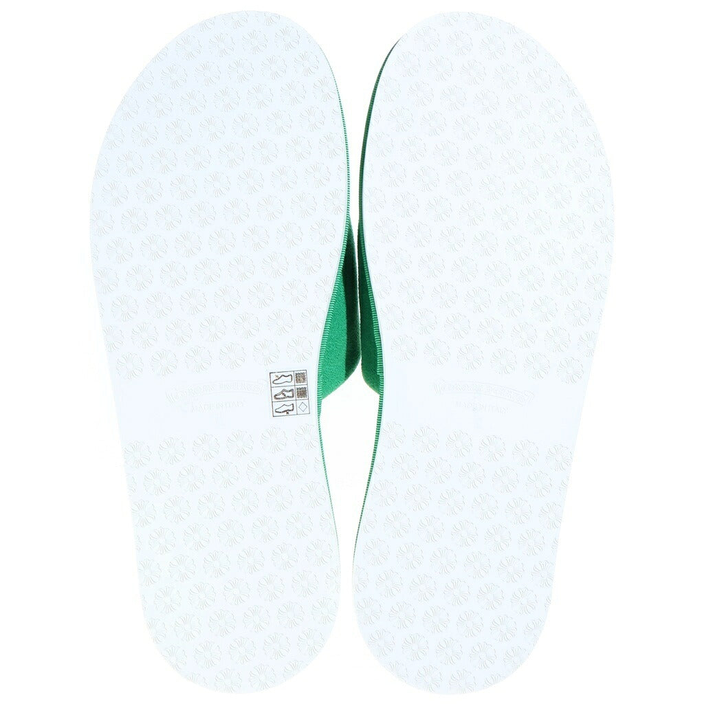 CHROME HEARTS(クロムハーツ) HOTEL SLIPPER ホースシュー刺繍スリッパ ホノルル限定 グリーン